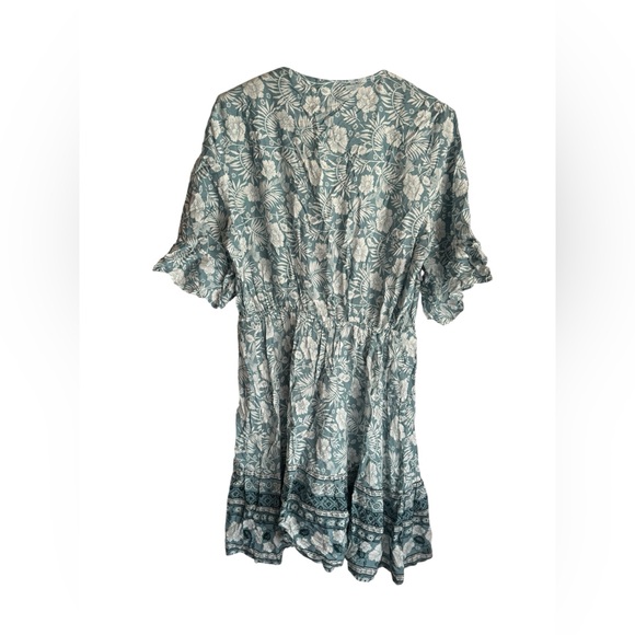 Label of Love Floral v neck secret garden mini Dress size XL - Picture 5 of 5